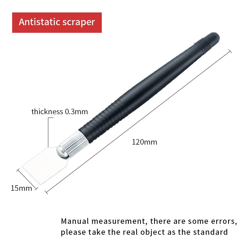 LUXIANZI Ceramic Solder Paste Scraper – Non-Magnetic BGA Repair Tool