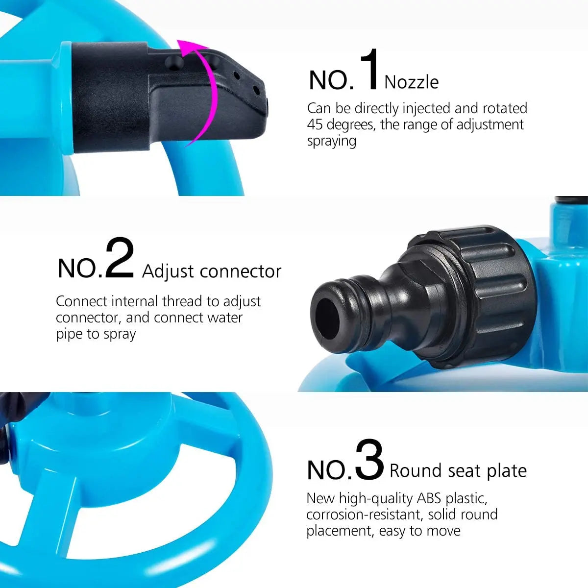 360° Rotating Garden Sprinkler – Automatic Lawn Irrigation Nozzle