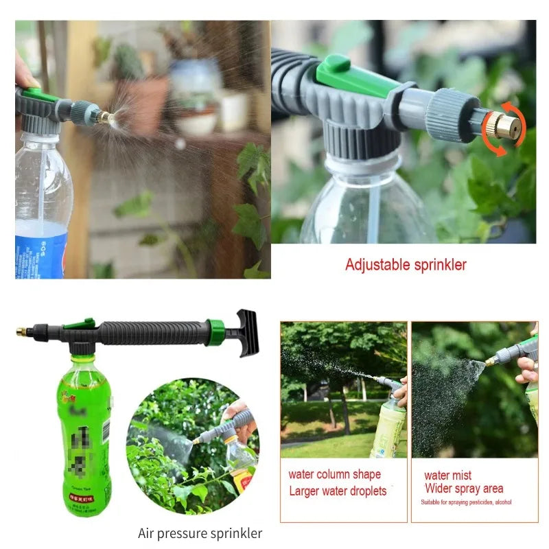 Adjustable Bottle Sprayer Nozzle – Handheld Watering & Mist Tool