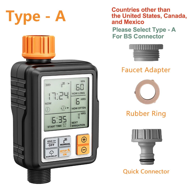 Eshico Digital Water Timer – Automatic Garden Irrigation Controller