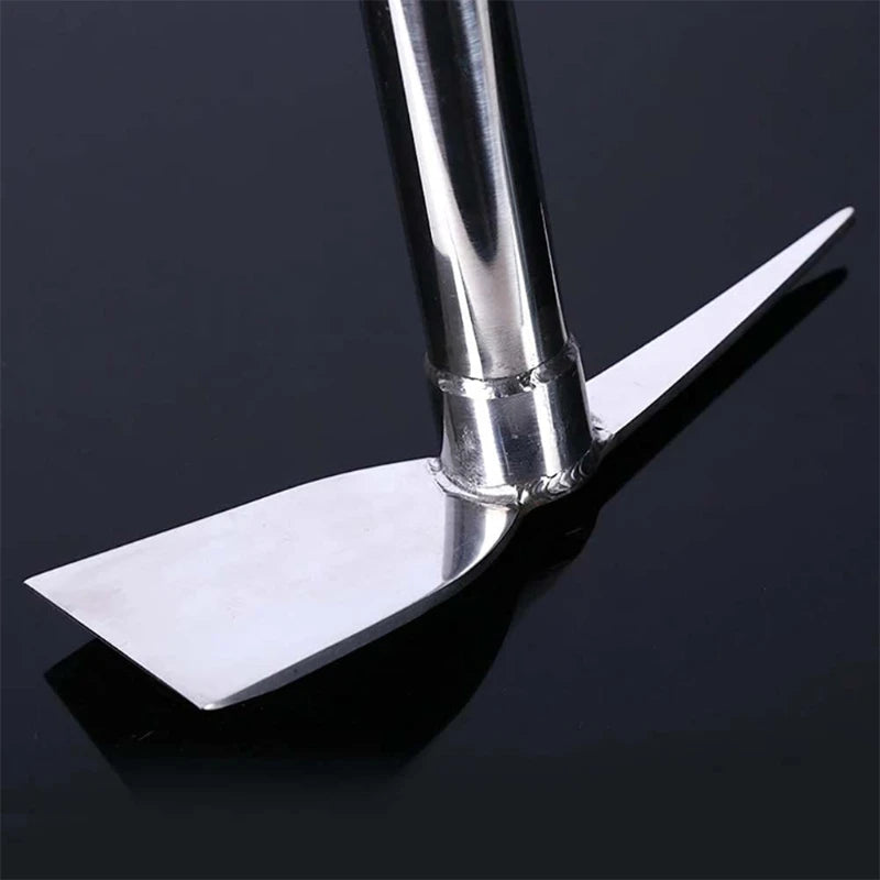15" Stainless Steel Hand Rake – Multipurpose Garden & Weeding Tool