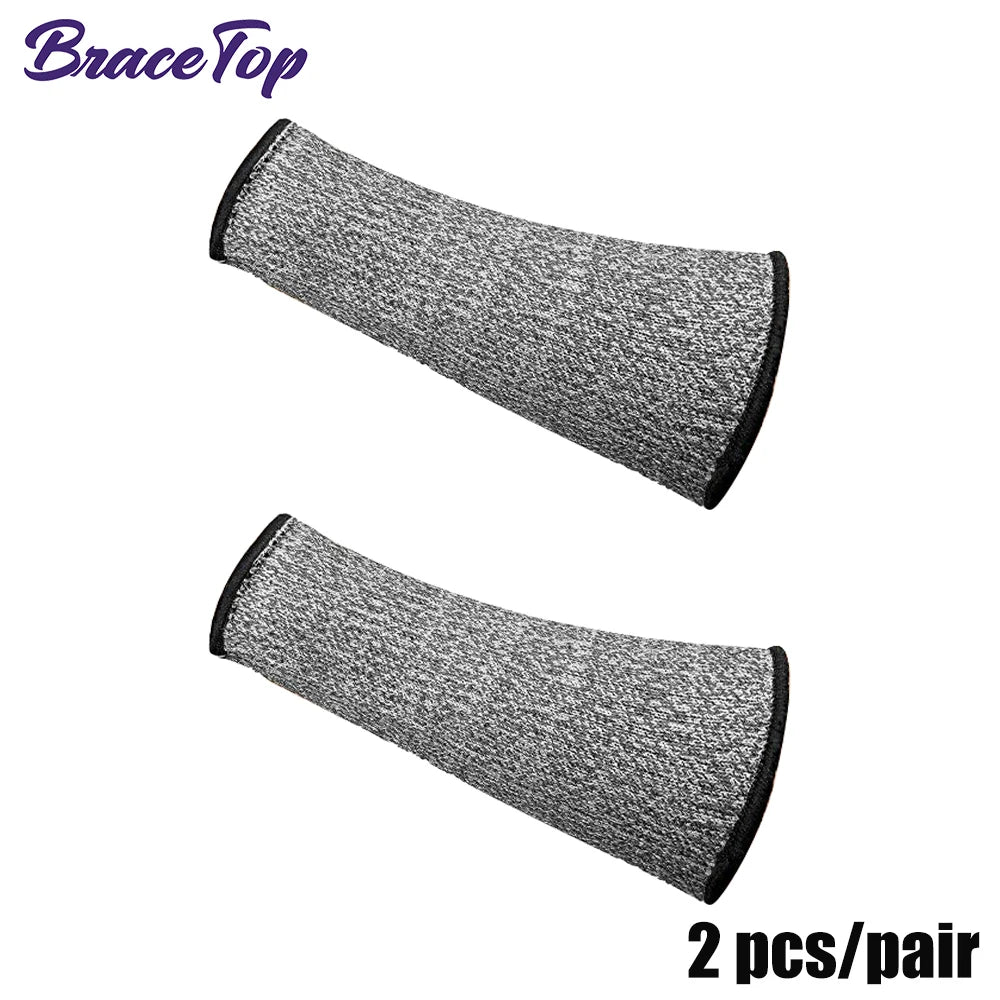 BraceTop Cut & Heat Resistant Arm Sleeves for Cooking & Gardening