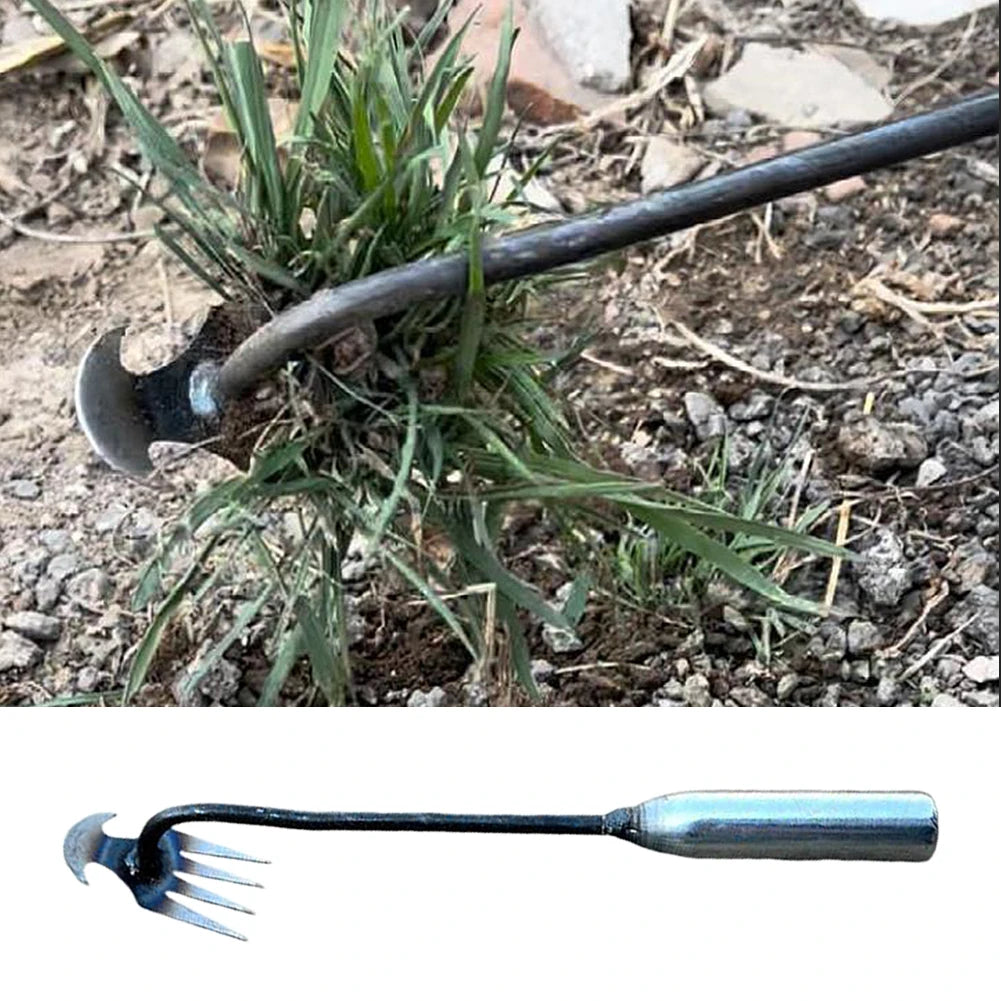 Manganese Steel Hand Weeder – V-Shaped Root Puller Garden Tool