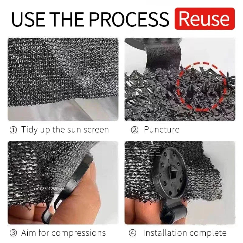 Durable Shade Cloth Clips – Secure Netting for Outdoor Use (5–100pcs)