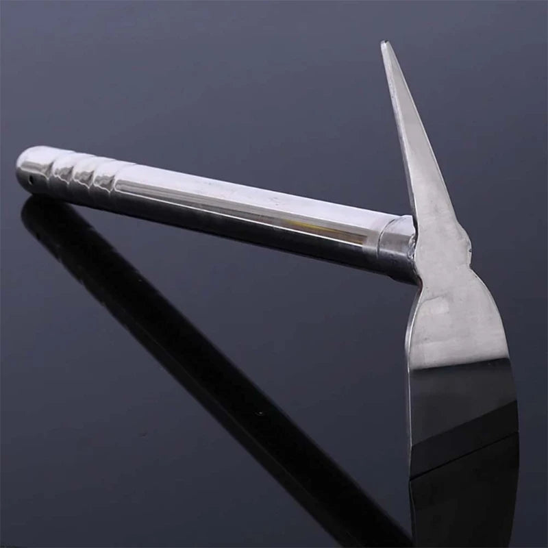 15" Stainless Steel Hand Rake – Multipurpose Garden & Weeding Tool