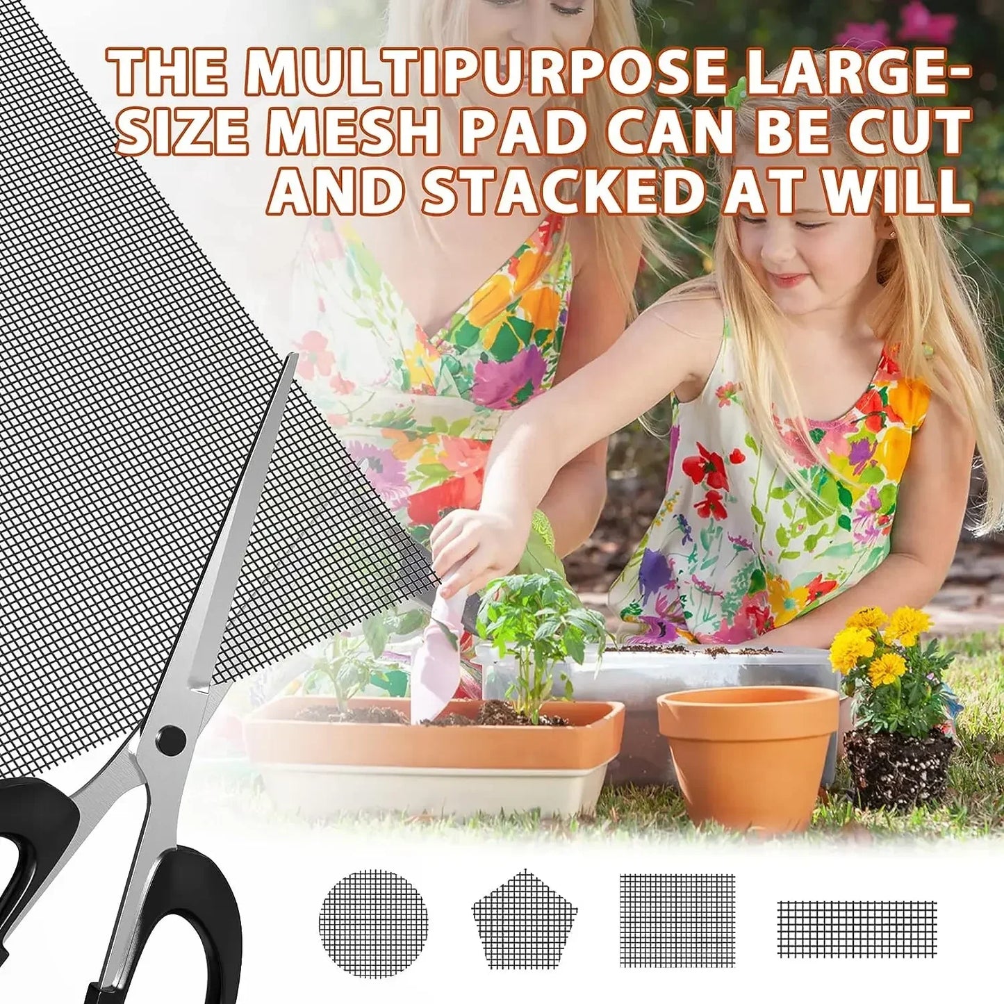 Round Pot Drainage Mesh Pads – Prevent Soil Loss in Plant Pots