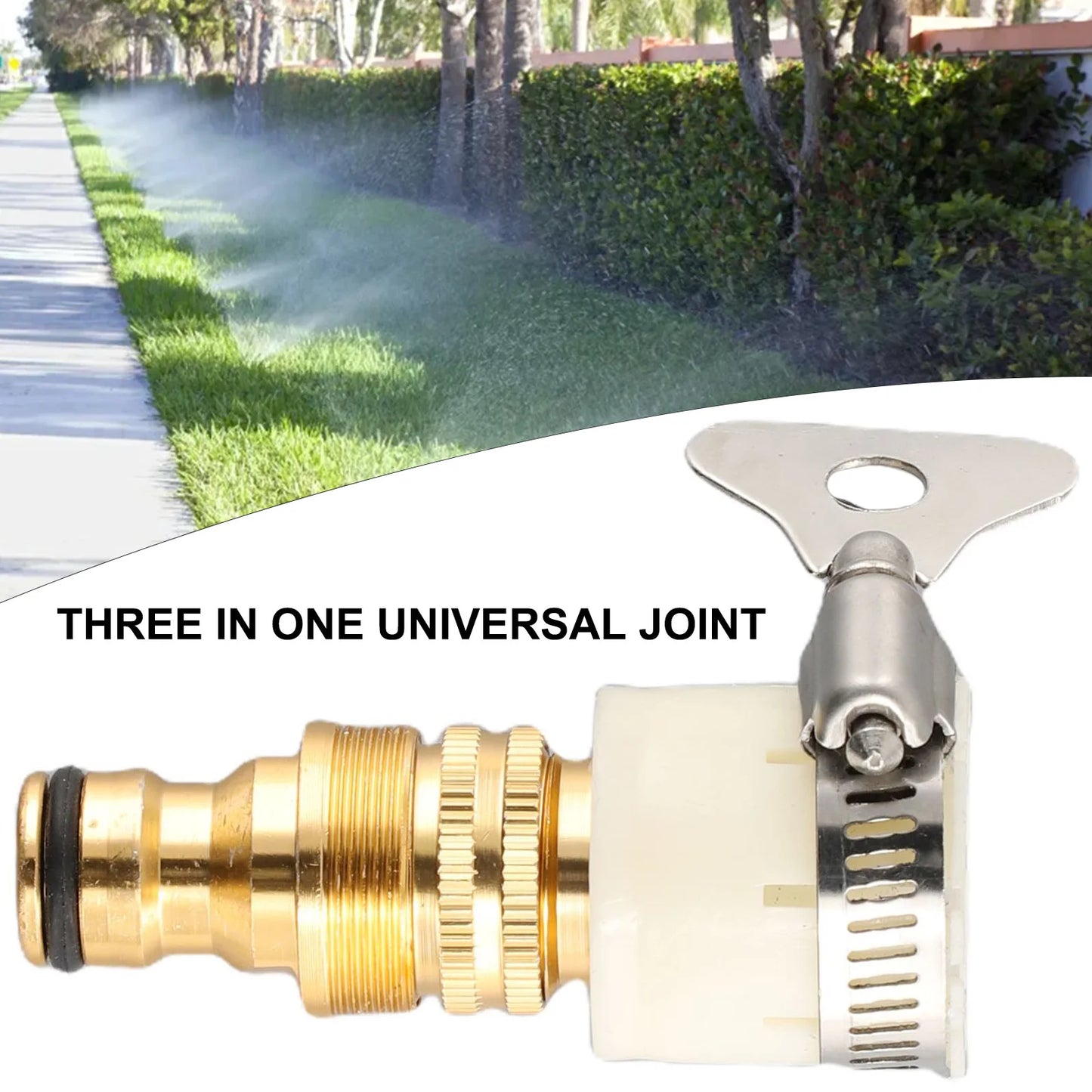 15–23mm Universal Hose Tap Adapter – Aluminum Alloy Faucet Connector for Garden & Household Use