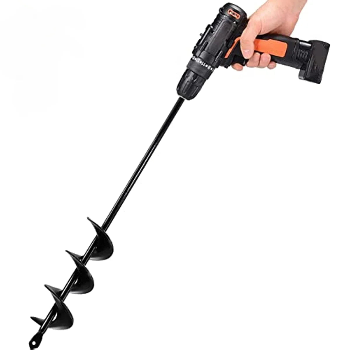Helical Auger Drill Bit – Hand-Operated Garden Soil Loosener