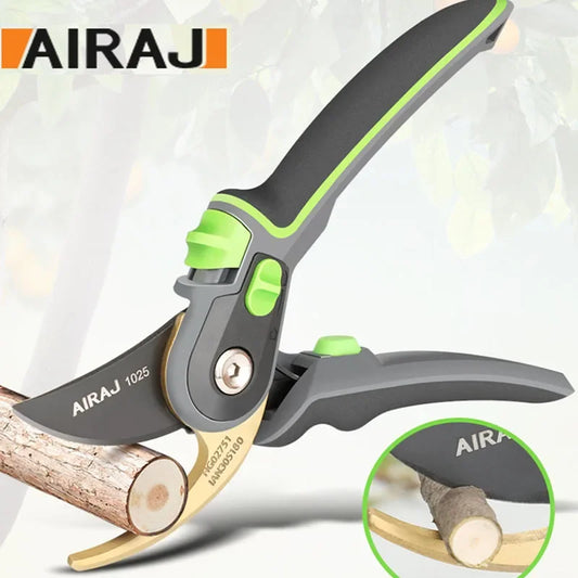 AIRAJ Industrial Pruning Shears – Sharp, Durable & Non-Slip Garden Tool