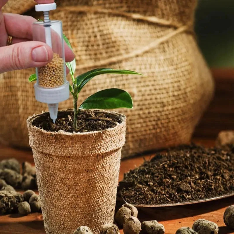 Mini Handheld Seed Dispenser – Manual Seeder Tool for Garden Use