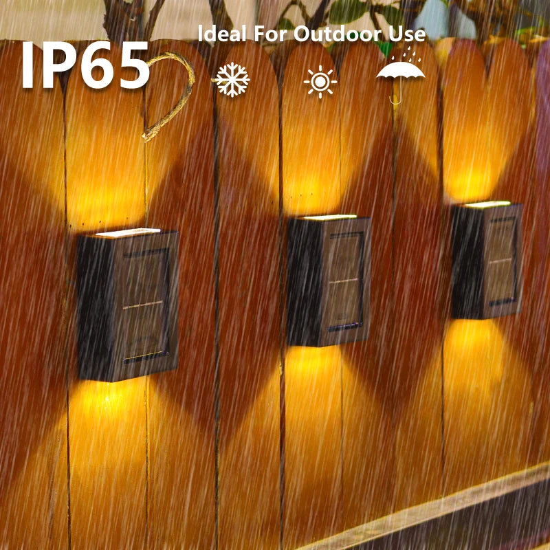 Solar LED Wall Lights – IP65 Waterproof Outdoor Garden Lighting (1–16 PCS)