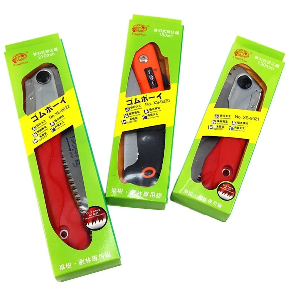 Foldable SK5 Pruning Hand Saw – Telescopic Garden Saw with Non-Slip Handle for Wood & Fruit Tree Trimming