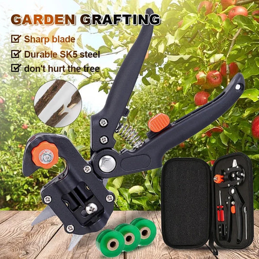 Professional Grafting Scissors & Pruning Shears — U & Ω Cut Fruit Tree Vaccination Tool