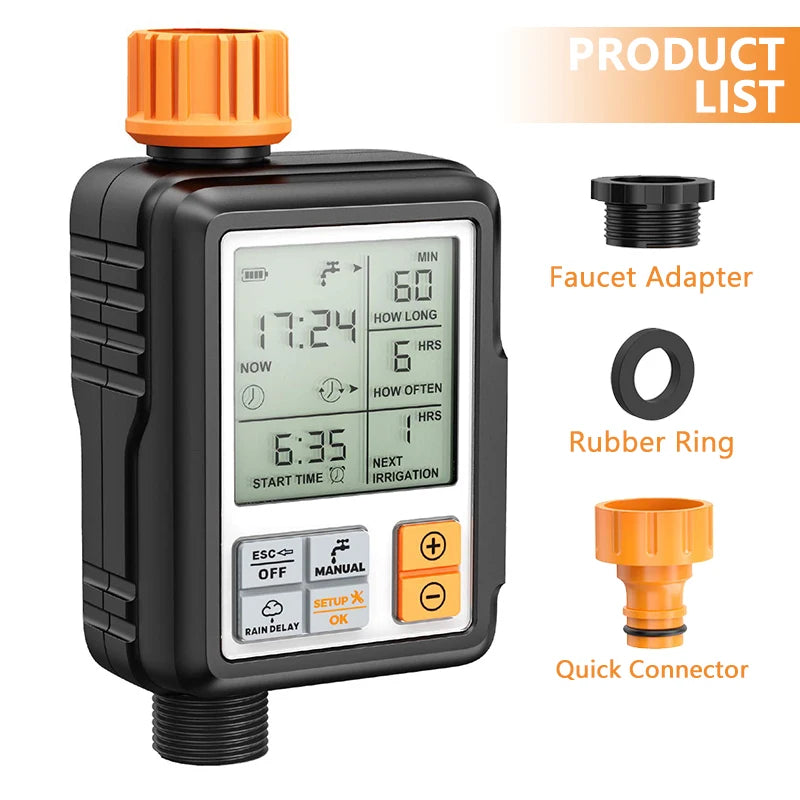 Eshico Digital Water Timer – Automatic Garden Irrigation Controller