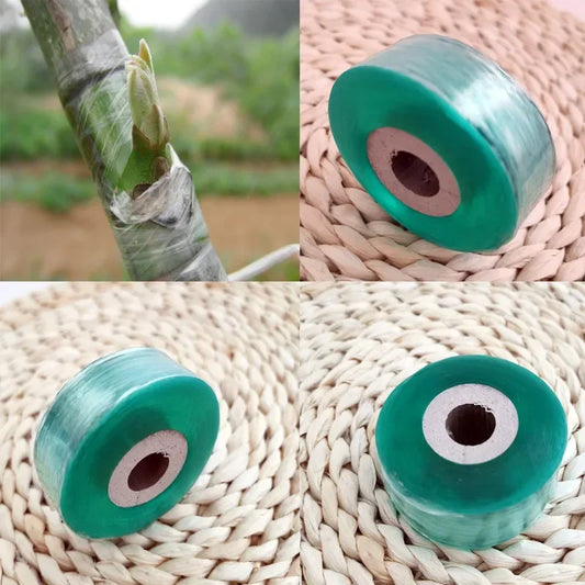 2CM x 100M Grafting Tape Roll — Stretchable, Self-Adhesive PE Tie Tape for Fruit Tree & Plant Branch Binding