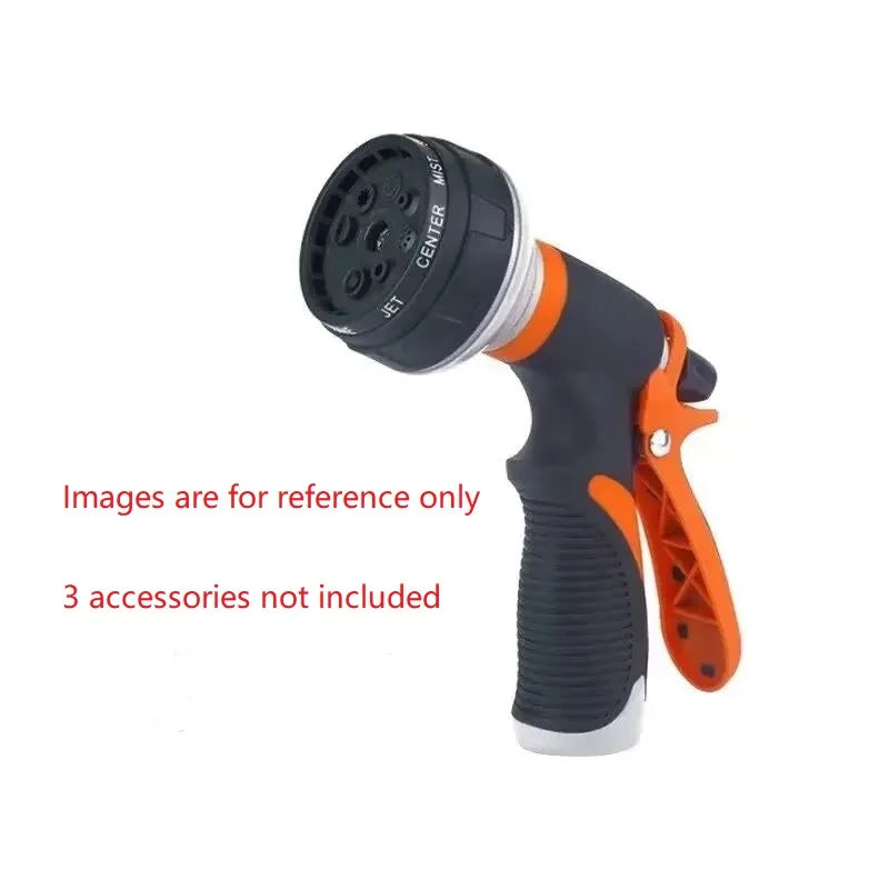 8-Pattern Garden Hose Nozzle – High-Pressure Water Gun for Car Washing & Yard Spraying