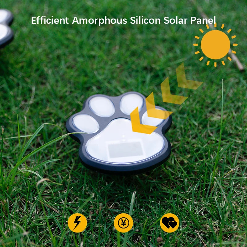 4PCS Solar Dog Claw LED Outdoor Lights – Energy-Saving Lawn & Landscape Lamps for Garden, Patio, Stairs & Camping