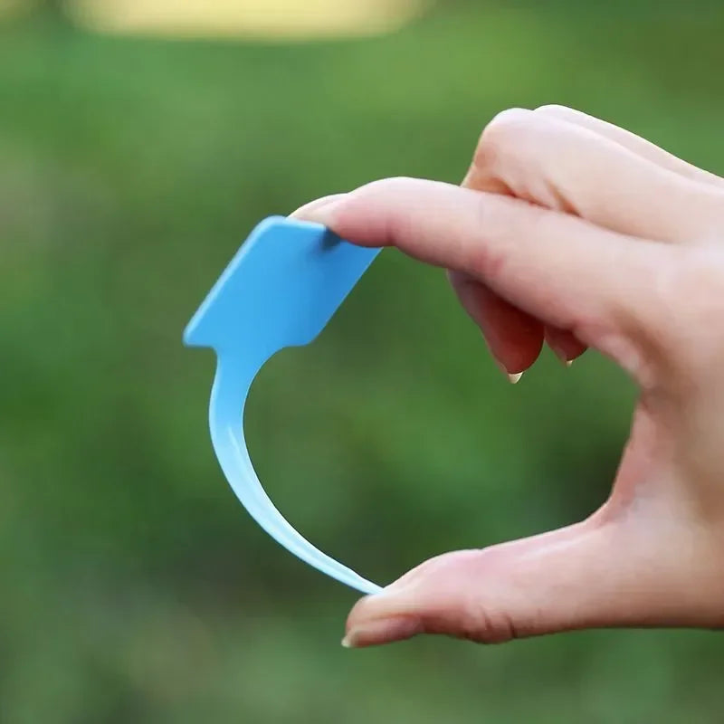 50/100pcs T-Shape Waterproof Plant Tags – PVC Garden Labels + Pen