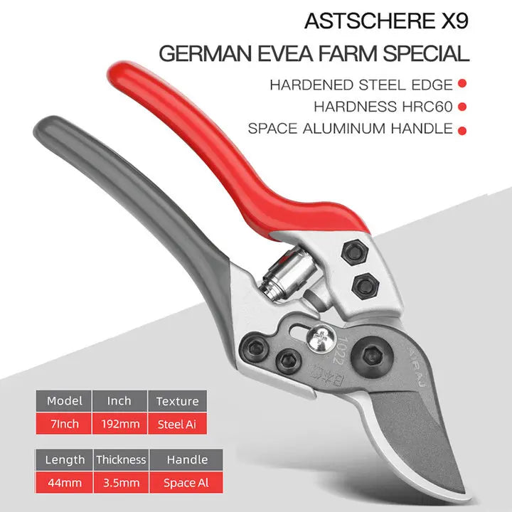 AIRAJ Bypass Pruning Shears – Sharp Garden Clippers for Trees & Bonsai
