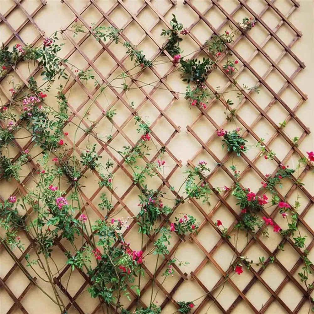 Expandable Wooden Garden Trellis – 200×30cm Climbing Plant Support