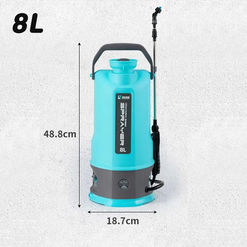 5L/8L/10L Rechargeable Electric Sprayer — High-Pressure Atomizer for Garden & Agricultural Use