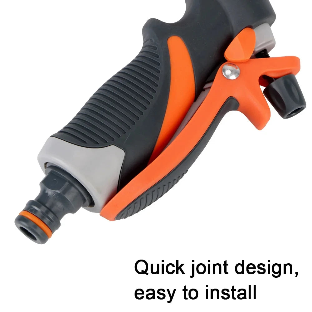 8-Mode High Pressure Garden Hose Nozzle – Multifunction Spray Gun for Lawn, Car Wash & Outdoor Cleaning