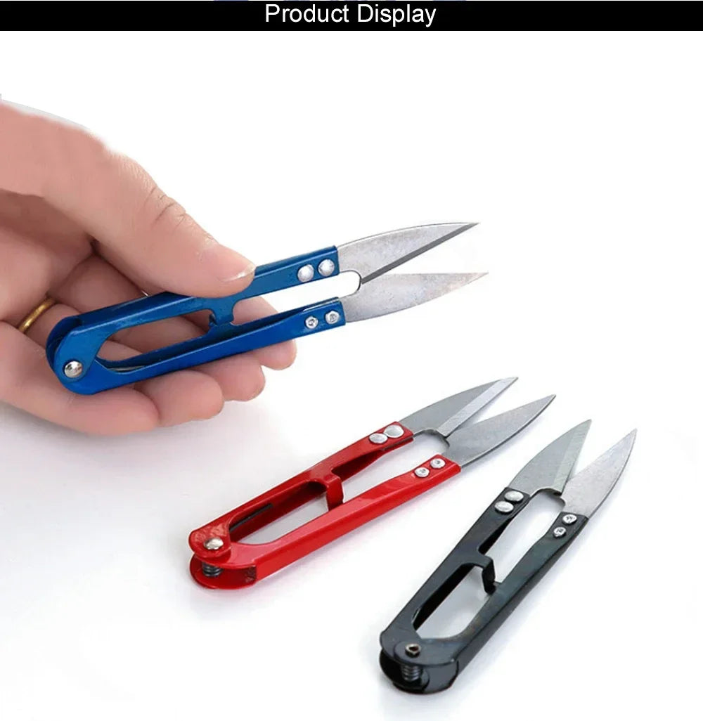 1/3PCS U-Shaped Stainless Steel Scissors for Sewing & Gardening