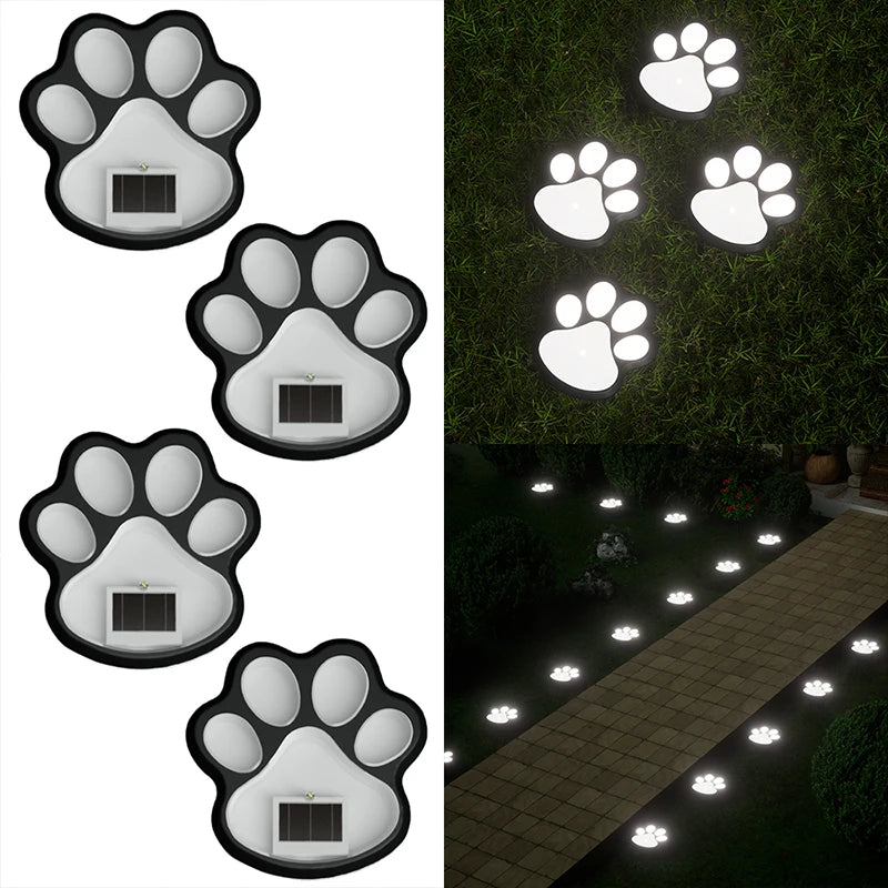 4PCS Solar Dog Claw LED Outdoor Lights – Energy-Saving Lawn & Landscape Lamps for Garden, Patio, Stairs & Camping