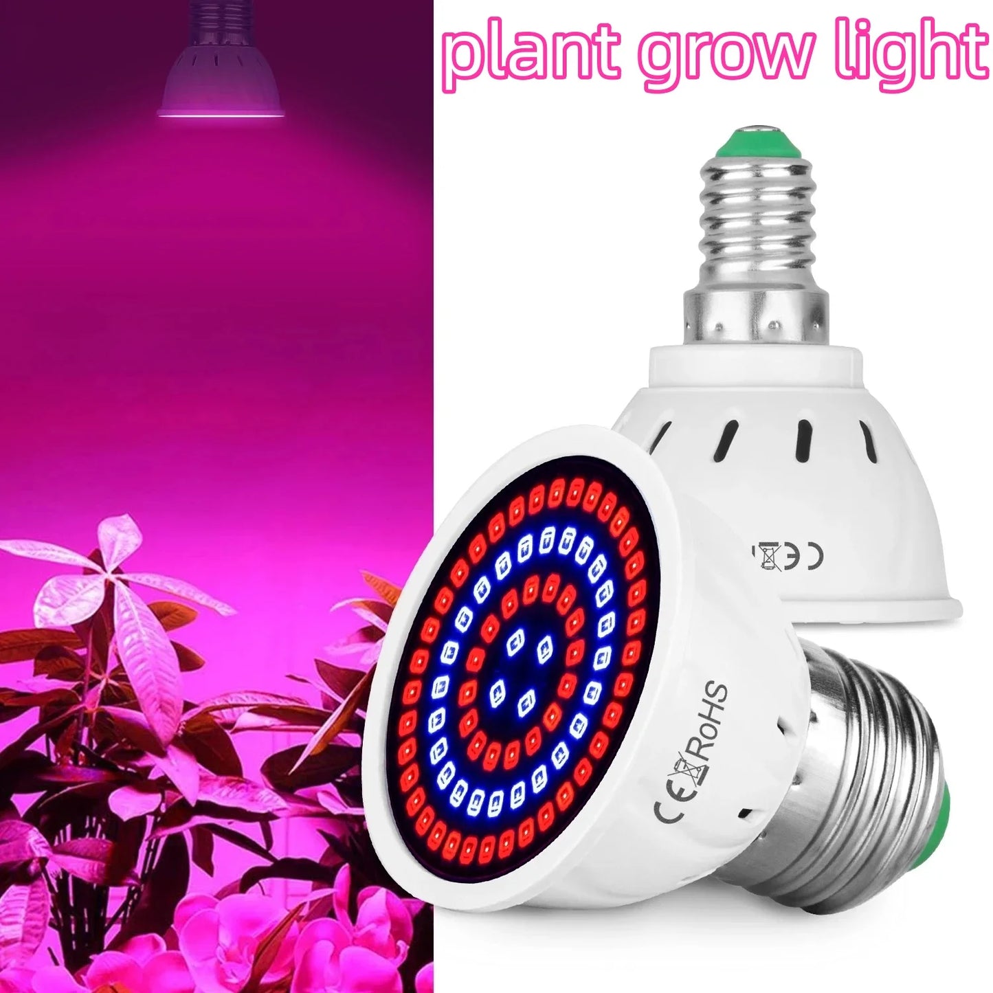E27 LED Full Spectrum Grow Light Bulb for Seedlings & Succulents