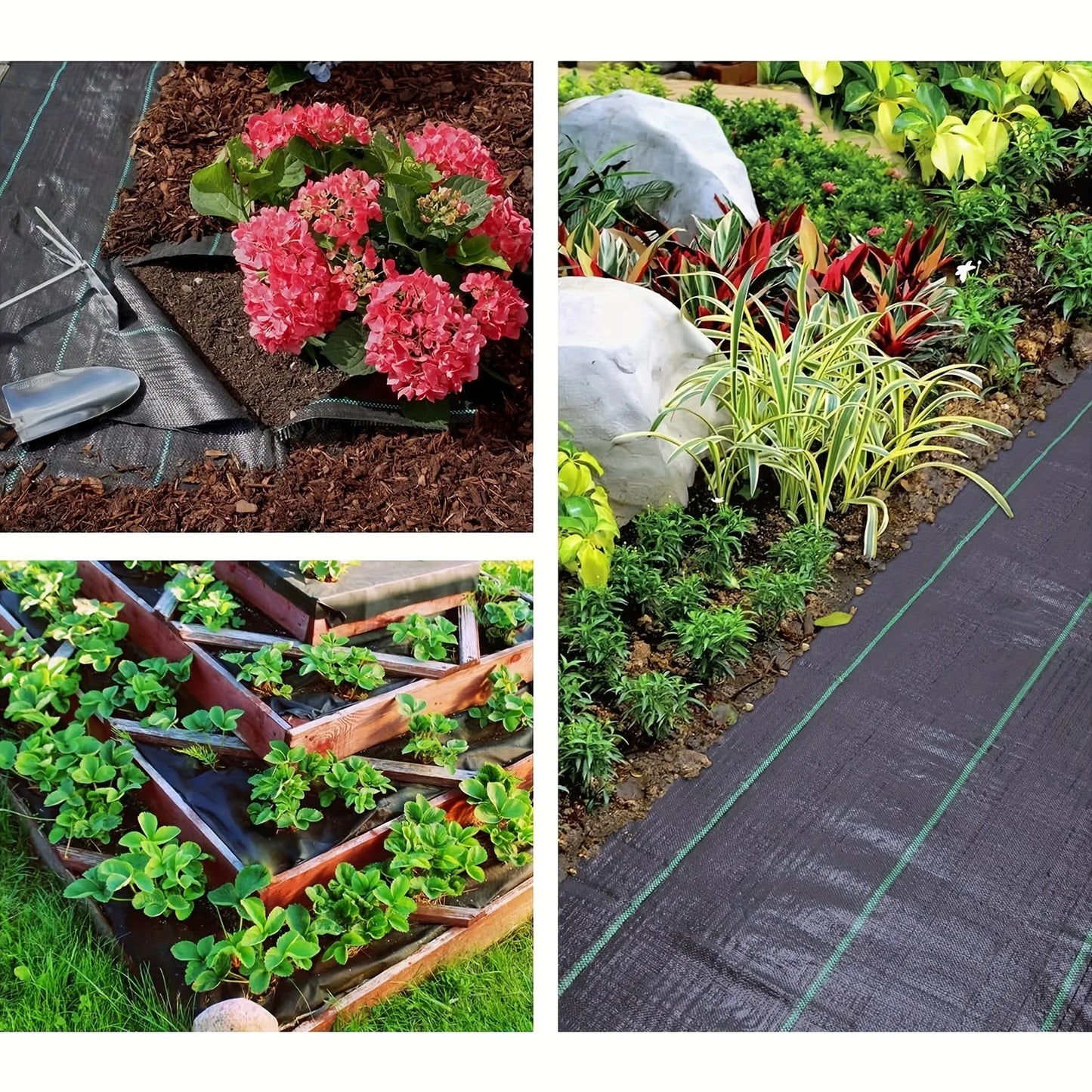 Heavy-Duty Garden Weed Barrier Fabric – Driveway & Raised Bed Mat