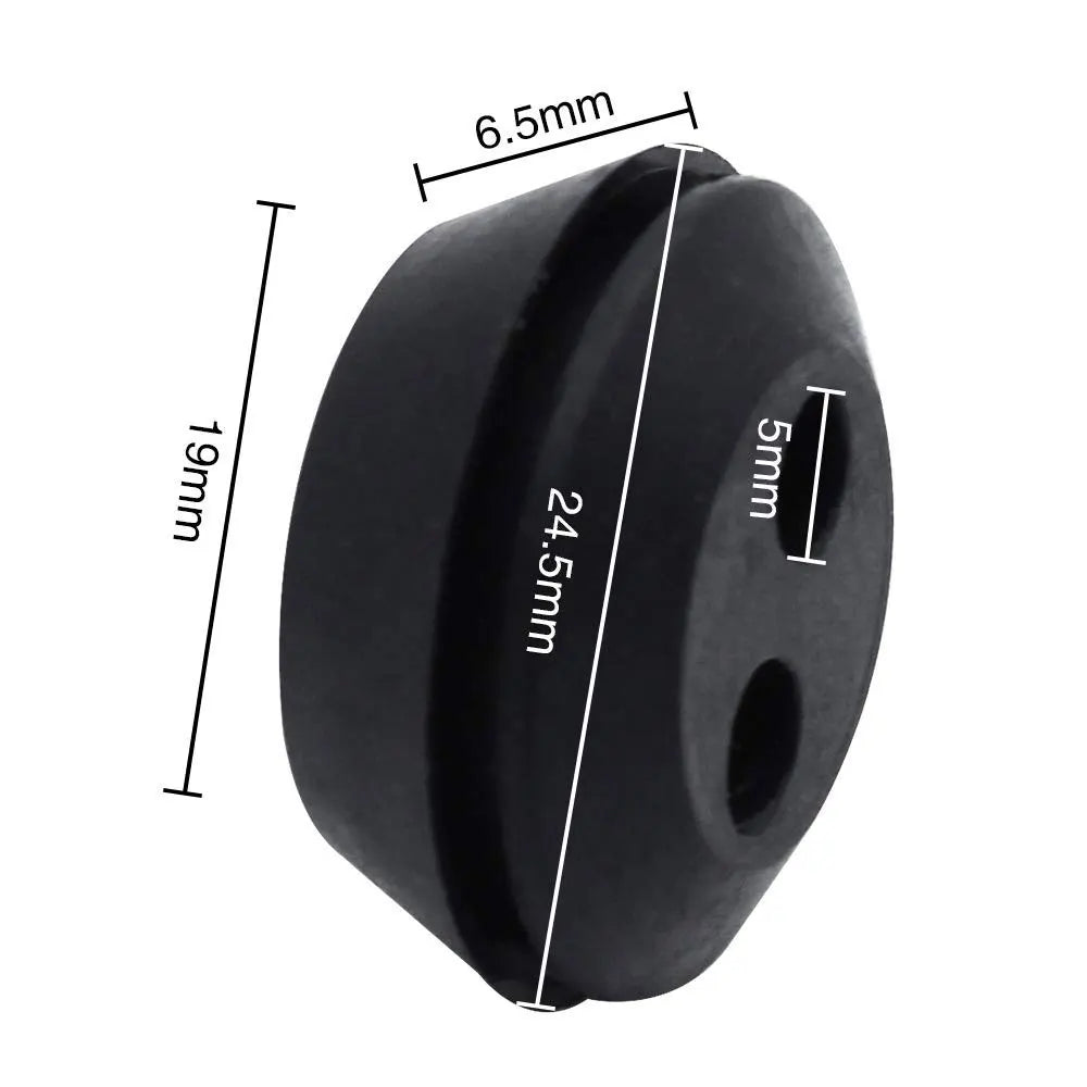 6PCS Rubber Fuel Tank Grommets – 2-Hole Seals for Hedge Trimmers & Brush Cutters