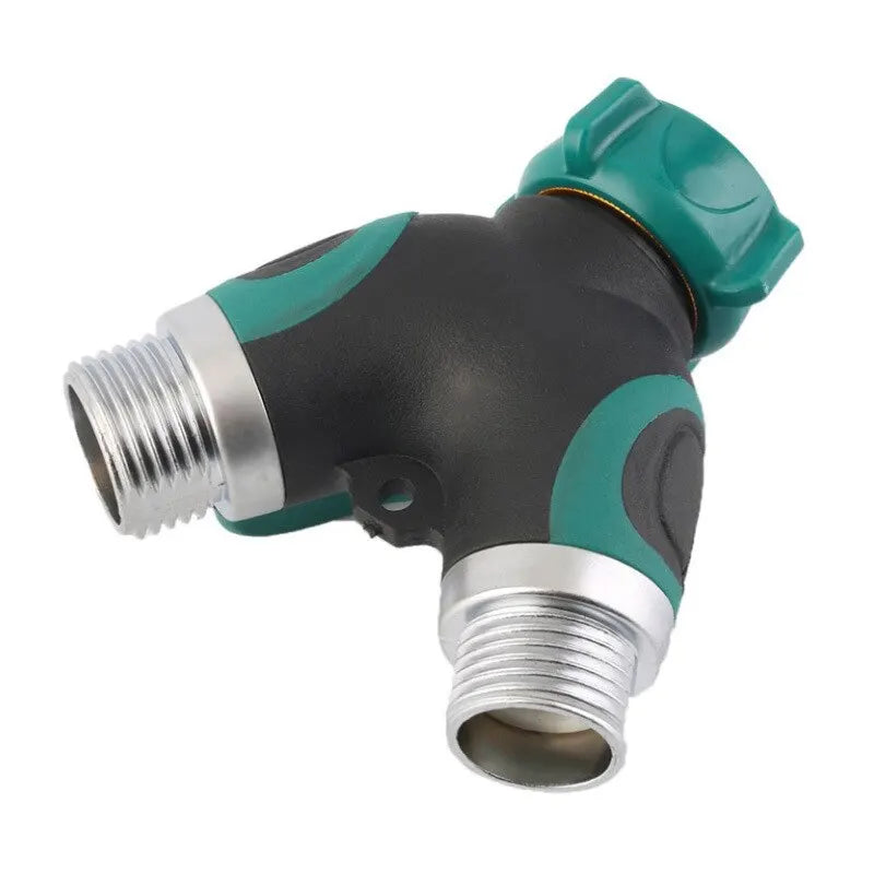 Y-Type Zinc Alloy Hose Splitter – 2-Way Faucet Diverter Connector