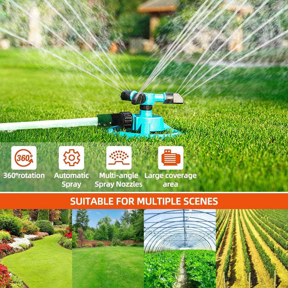 360° Rotating Garden Sprinkler – Automatic Lawn Irrigation Nozzle