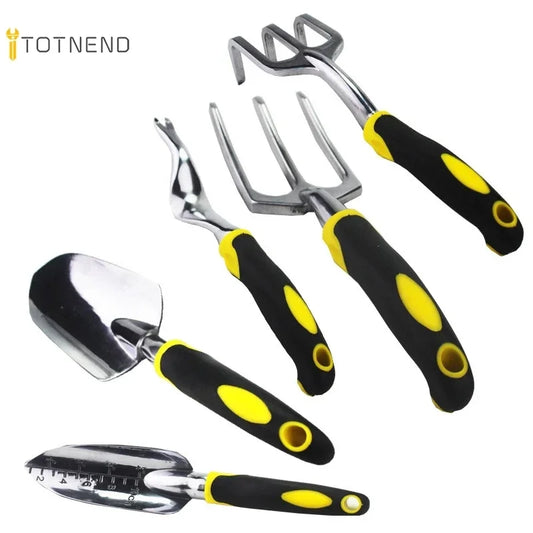 5-Piece Heavy Duty Garden Tool Set – Aluminum with Non-Slip Grip