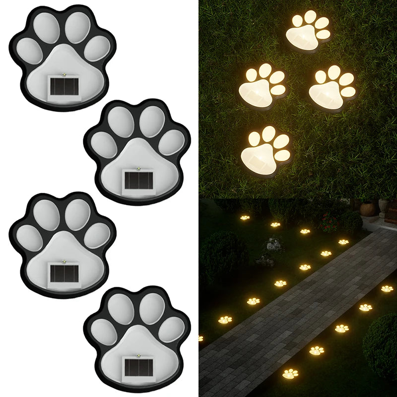4PCS Solar Dog Claw LED Outdoor Lights – Energy-Saving Lawn & Landscape Lamps for Garden, Patio, Stairs & Camping