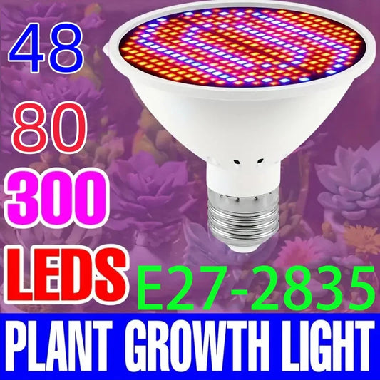 E27 LED Full Spectrum Grow Light Bulb for Seedlings & Succulents