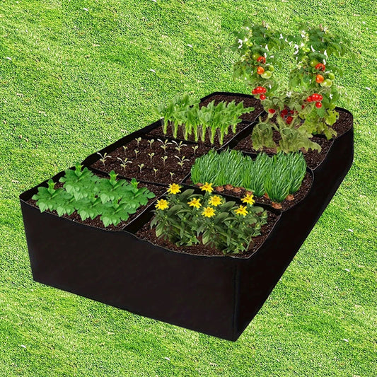 Large Garden Planting Grow Bag — Portable Nursery & Vegetable Planter for Outdoor Gardening, Trees, Herbs & Rooted Plants