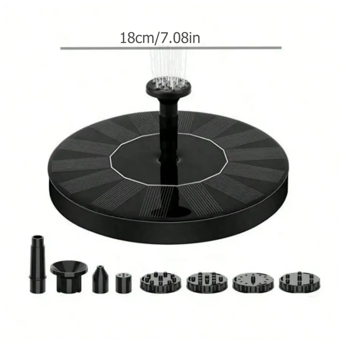 Solar Water Fountain – Mini Solar Powered Pump for Pools, Ponds, Bird Baths & Garden Decor