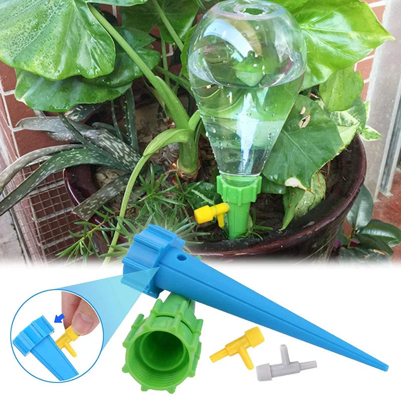 Adjustable Drip Irrigation Spikes Kit – Self-Watering System (3–12 Pcs)