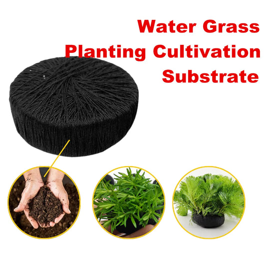 Aquarium Planting Substrate Pot – Carbon Grass Base for Aquatic Plants