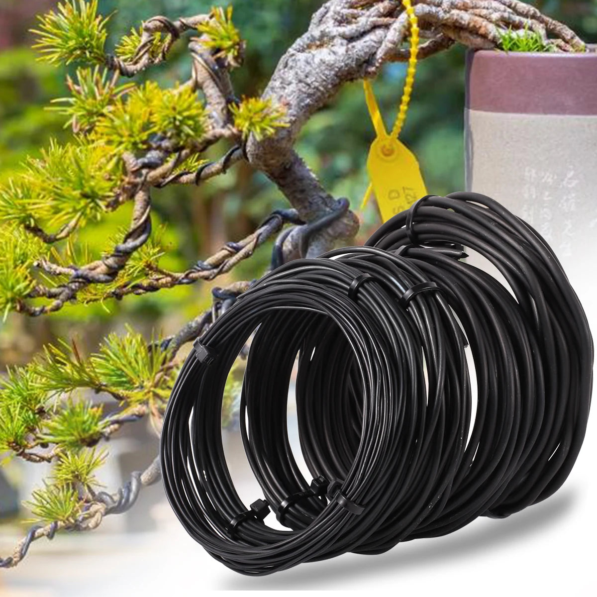 10M Aluminum Bonsai Training Wire – 1mm to 3mm for Garden Use