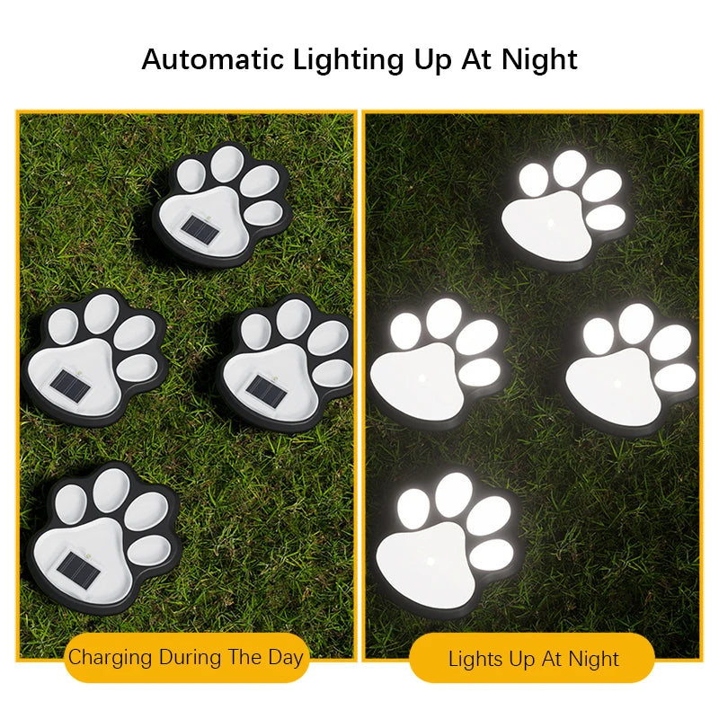 4PCS Solar Dog Claw LED Outdoor Lights – Energy-Saving Lawn & Landscape Lamps for Garden, Patio, Stairs & Camping