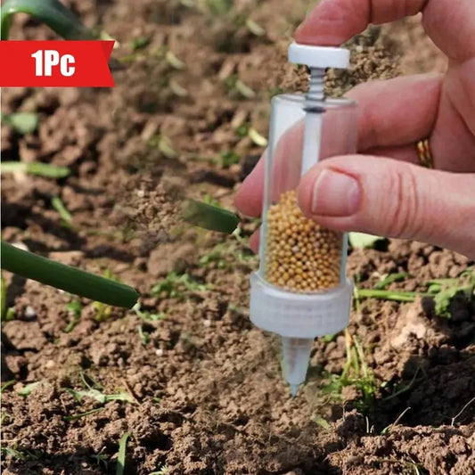 Mini Handheld Seed Dispenser – Manual Seeder Tool for Garden Use