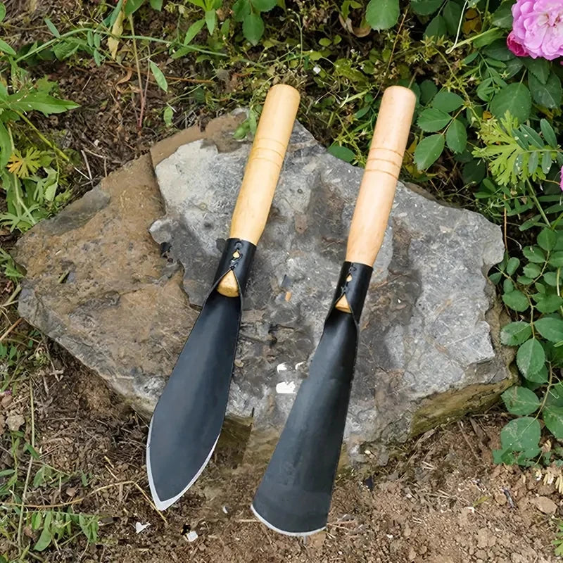 2PCS Metal Garden Trowels – Hand Shovels for Planting & Weeding