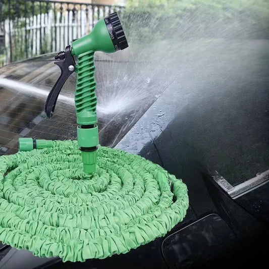Expandable Telescopic Garden Hose with Spray Nozzle – 25FT/50FT/75FT/100FT High-Pressure Watering Set for Home & Garden