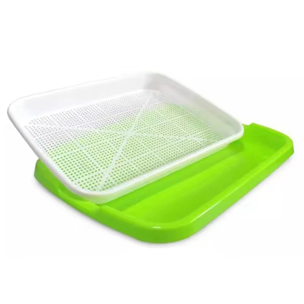 Hydroponic Sprouting Tray – 2-Layer Plastic Microgreens Grower