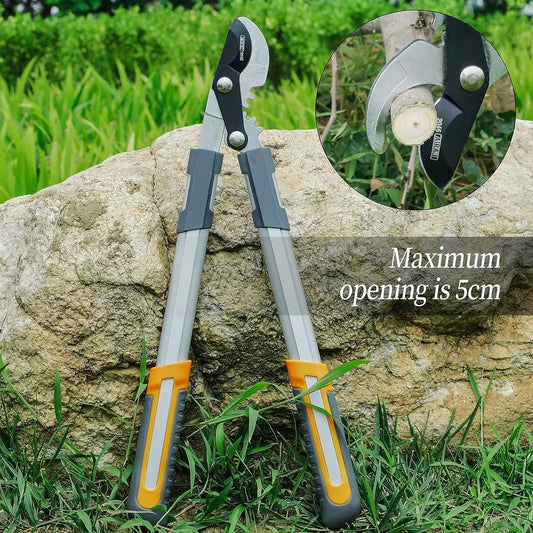 AIRAJ Long-Handle Pruning Shears – Heavy-Duty Garden Lopper Tool