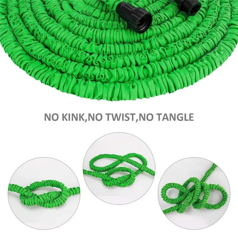 Expandable Telescopic Garden Hose Set – 7.5m to 30m, Anti-Kink, with Spray Nozzle & Connectors