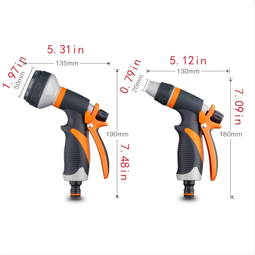8-Mode High-Pressure Garden Spray Gun – Adjustable Nozzle Hose Tool