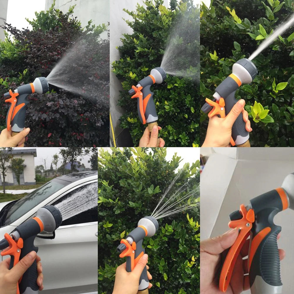 8-Mode High-Pressure Garden Spray Gun – Adjustable Nozzle Hose Tool